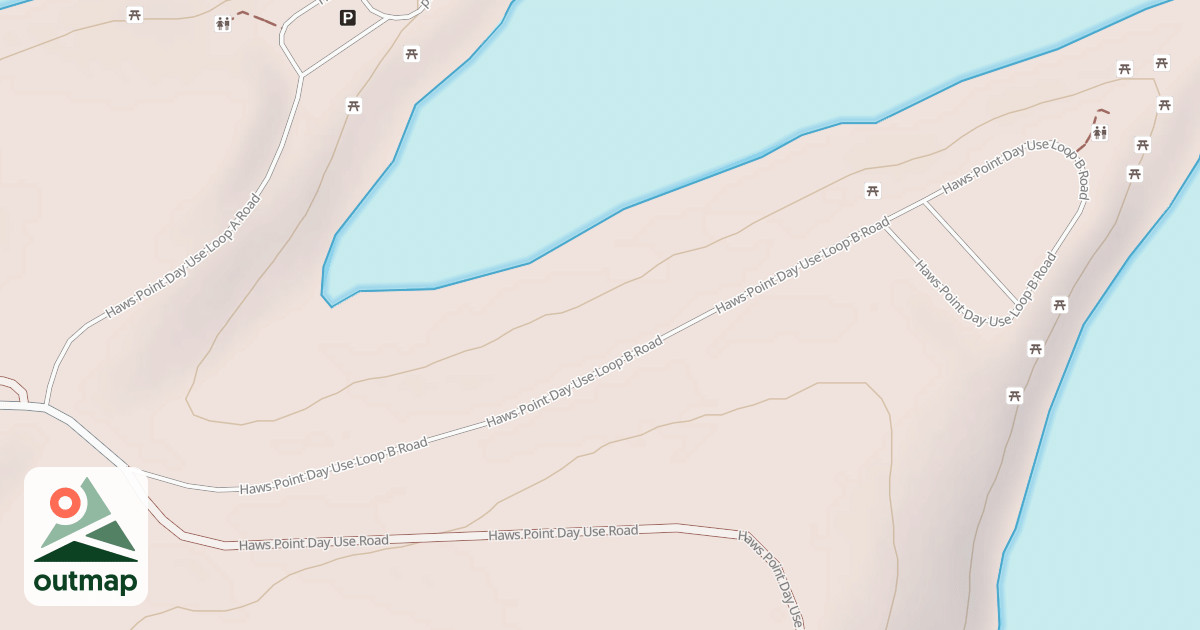 Map of HAWS POINT DAY USE LOOP B