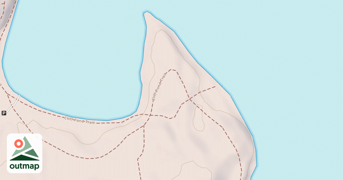 Map of Cliff Pond Loop Trail