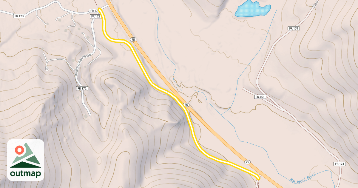 Map of Harriman Trail