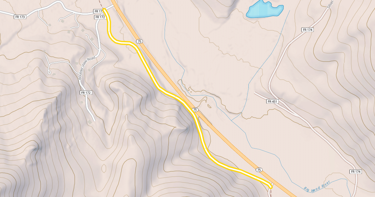 Map preview of Harriman Trail