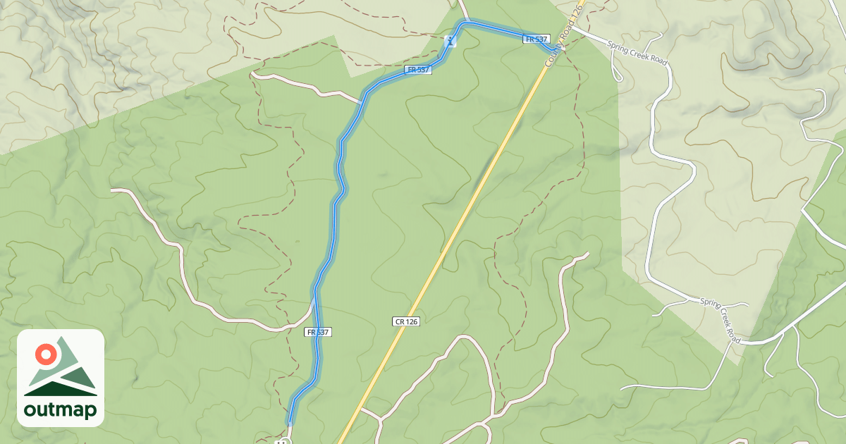Map of Colorado Trail (Segment 3)