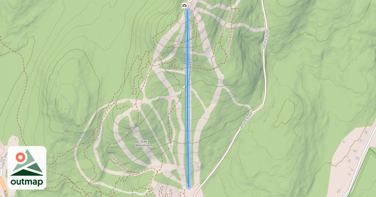 Map of Ryan's Run