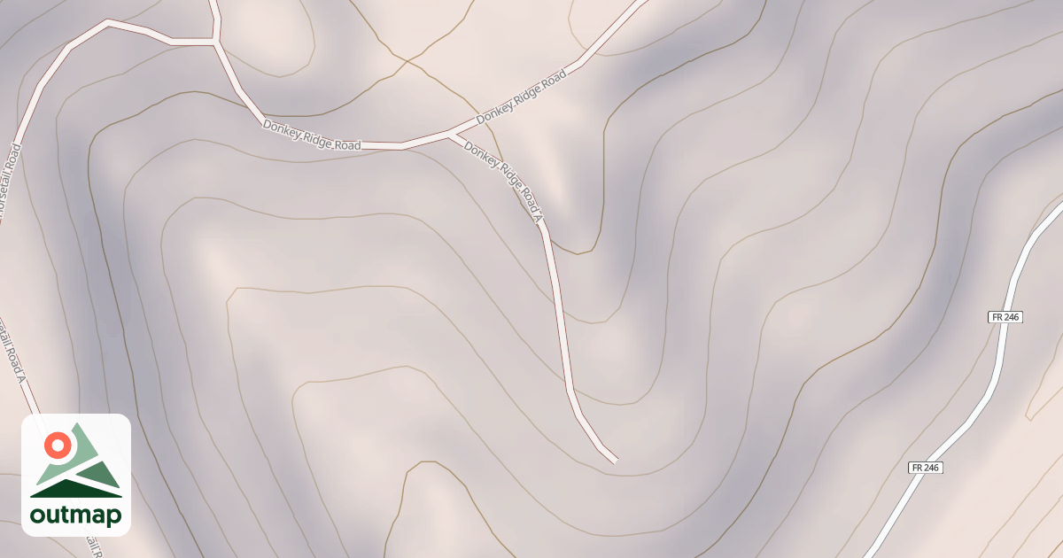 Map of DONKEY RIDGE A