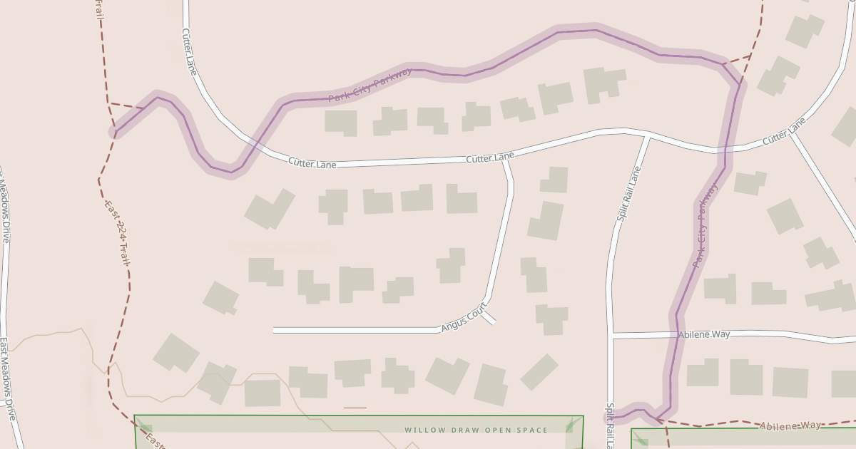 Map preview of Park City Parkway