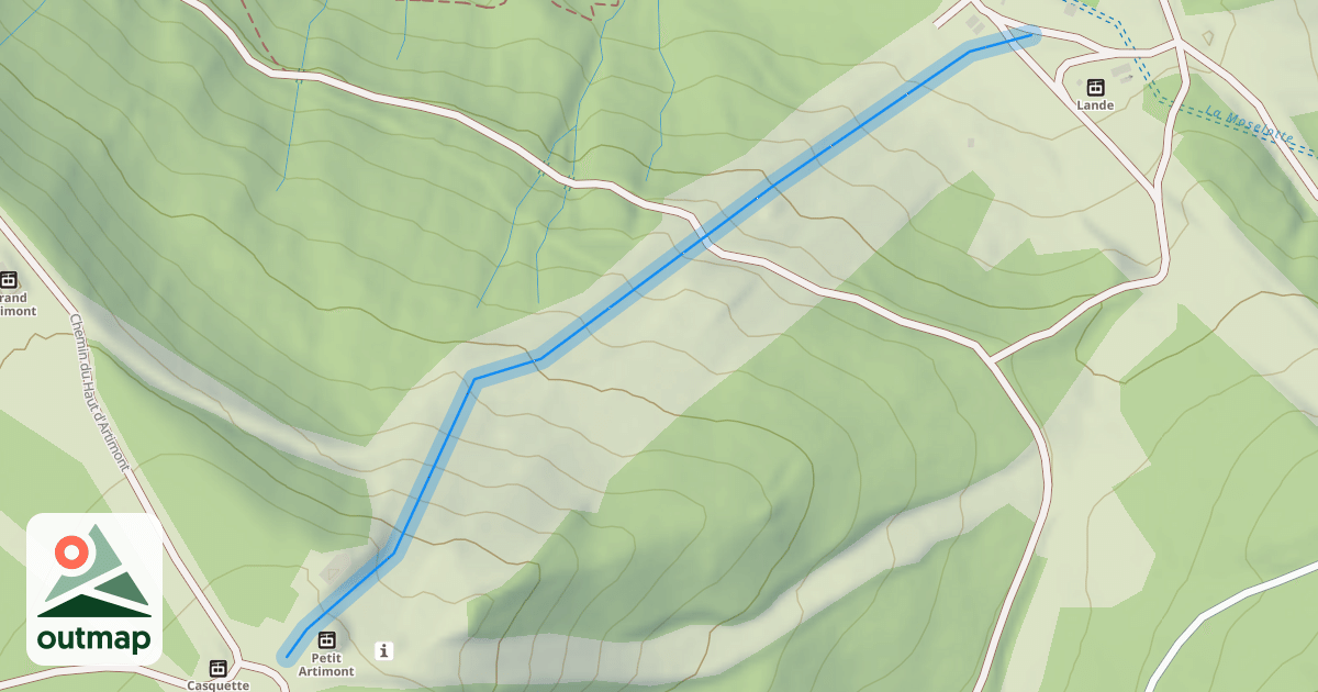 Map of Petit Artimont