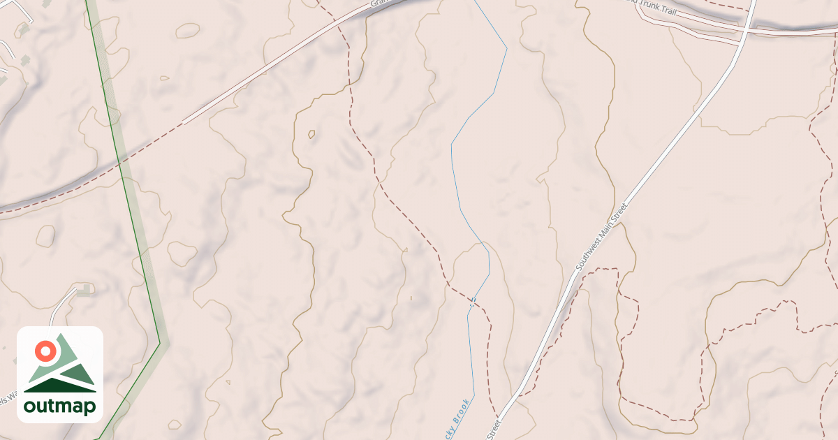 Map of Rocky Brook Trail