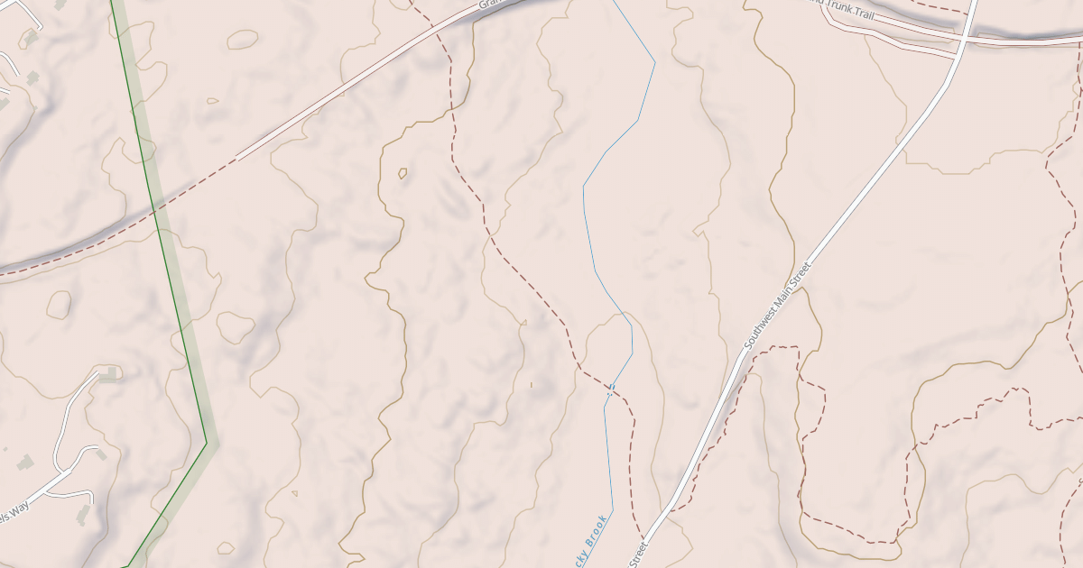Map preview of Rocky Brook Trail