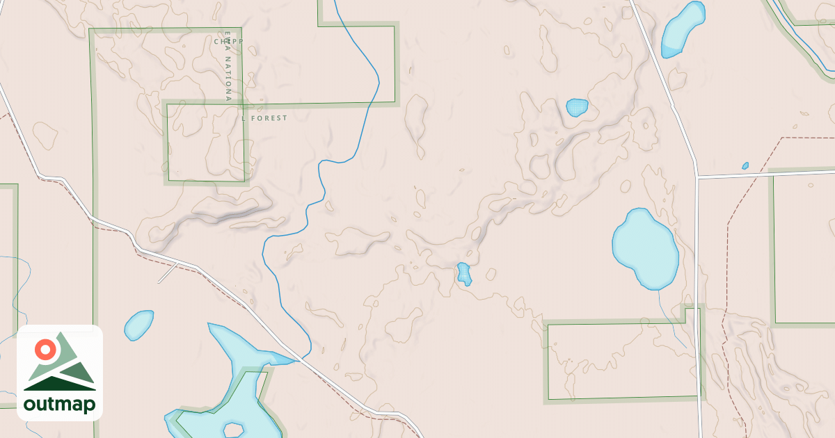 Map of EAST POPPLE RIVER SPUR 2291