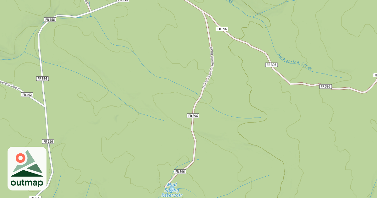 Map of INDIAN DRAW RSVR A