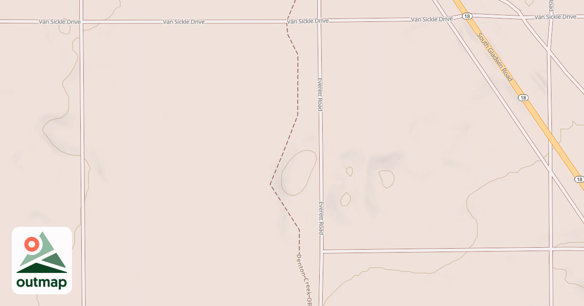 Map of Denton Creek Trail