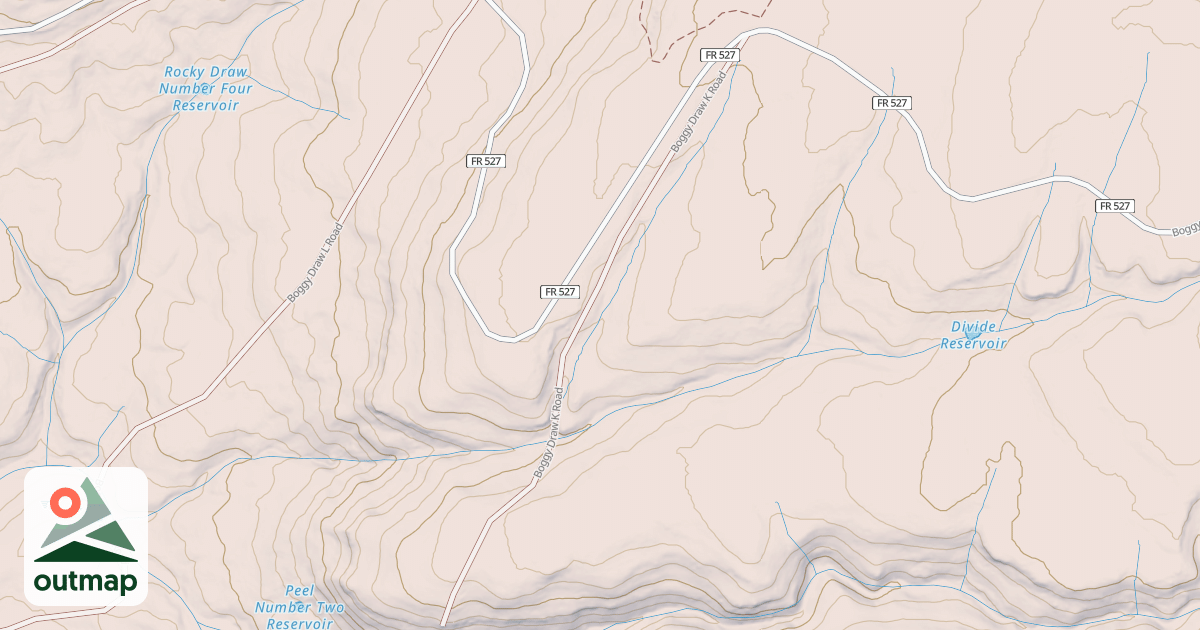 Map of BOGGY DRAW K
