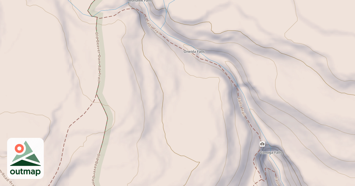 Map of Ricketts Glen State Park Trails