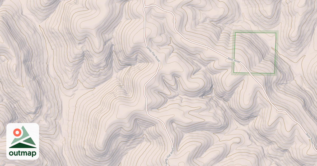 Map of SANDY FLAT