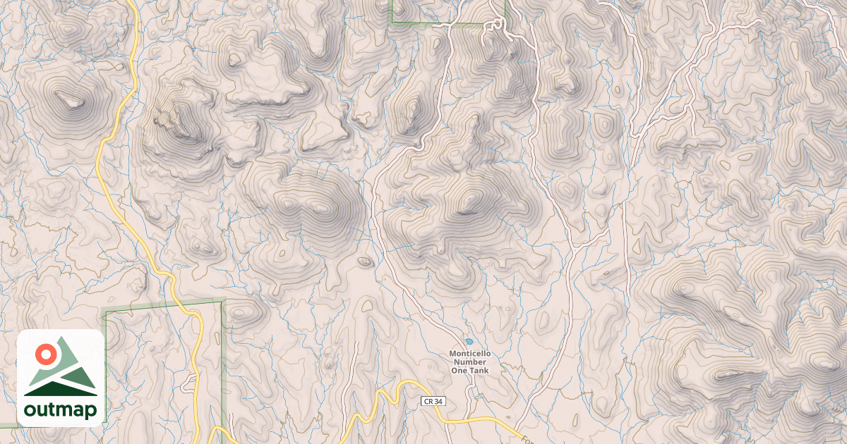 Map of USFS National Forest System Roads {B2ED5BA7-B4ED-4AE8-9E61-6D8BC47E420F}
