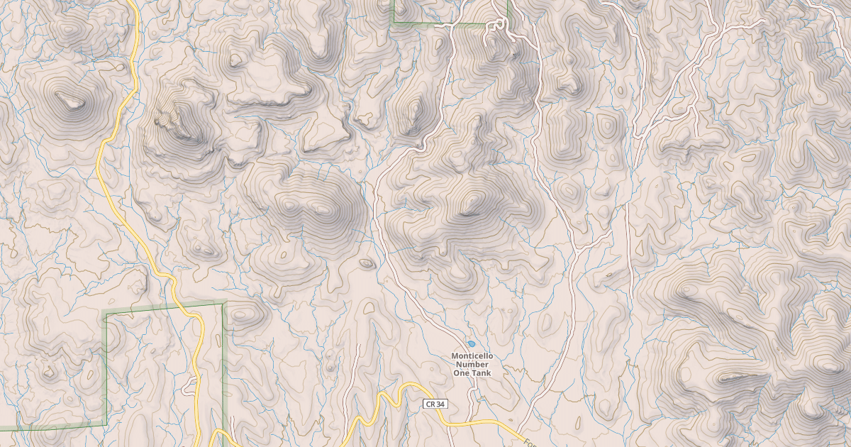 Map preview of USFS National Forest System Roads {B2ED5BA7-B4ED-4AE8-9E61-6D8BC47E420F}