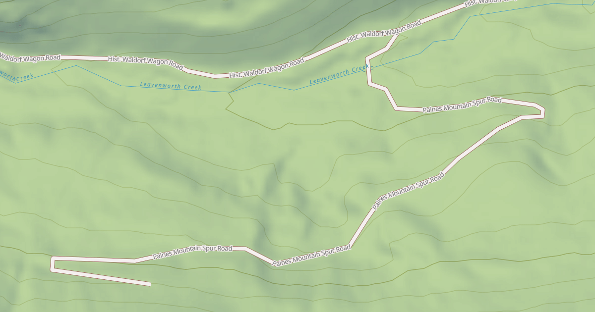 Map preview of PAINES MOUNTAIN SPUR