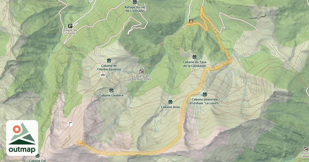 Map of Pic de Calabasse — Rouech