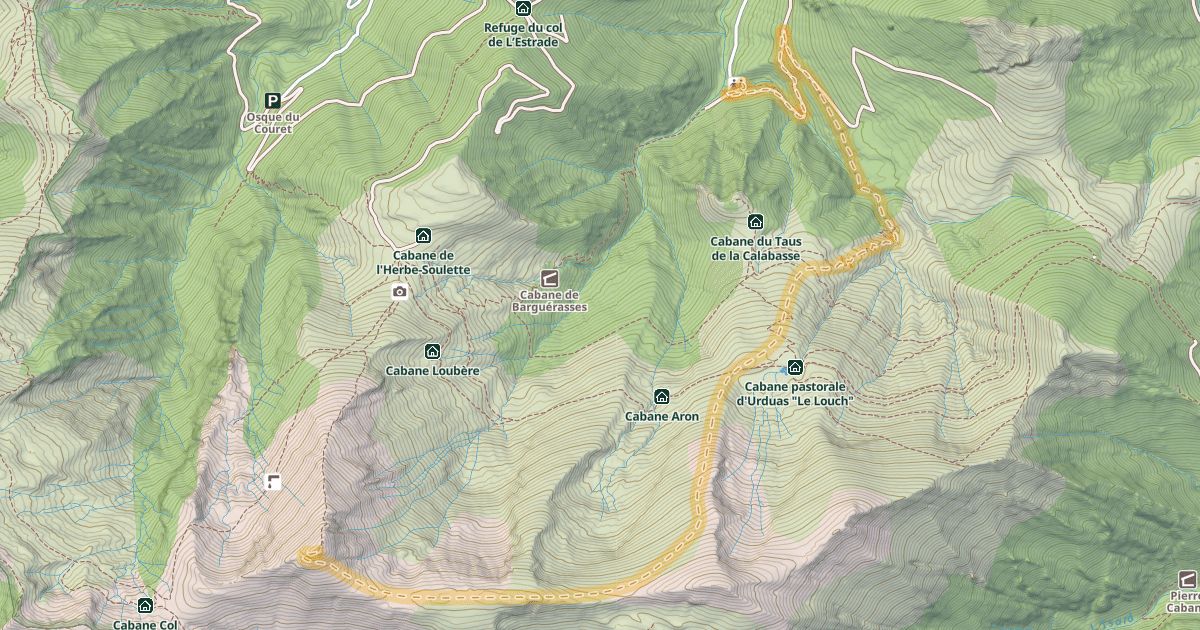 Map preview of Pic de Calabasse — Rouech