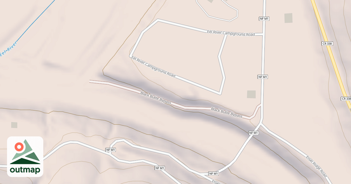 Map of BLACK BUTTE BYPASS