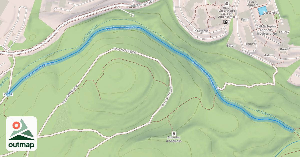 Map of Sentier du Fugueiret