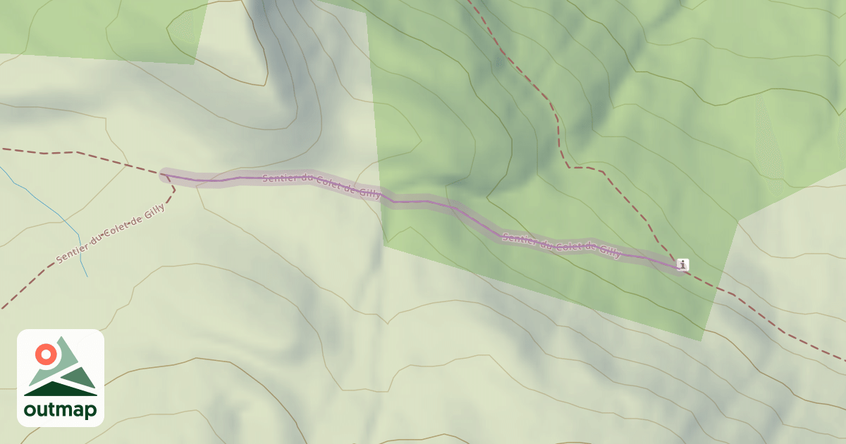 Map of Sentier du Colet de Gilly
