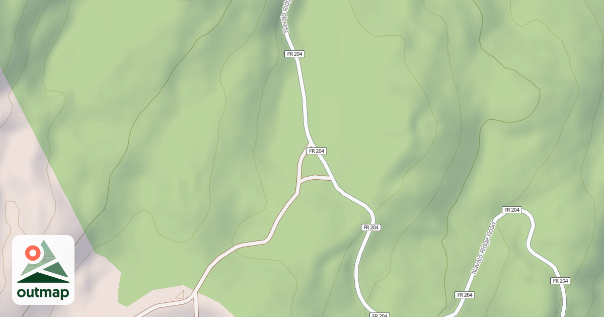 Map of Navajo Lake Snomobile