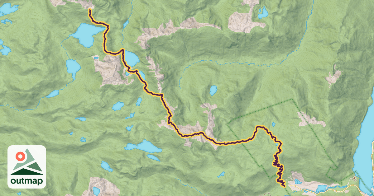 Map of Phillips Ridge Route