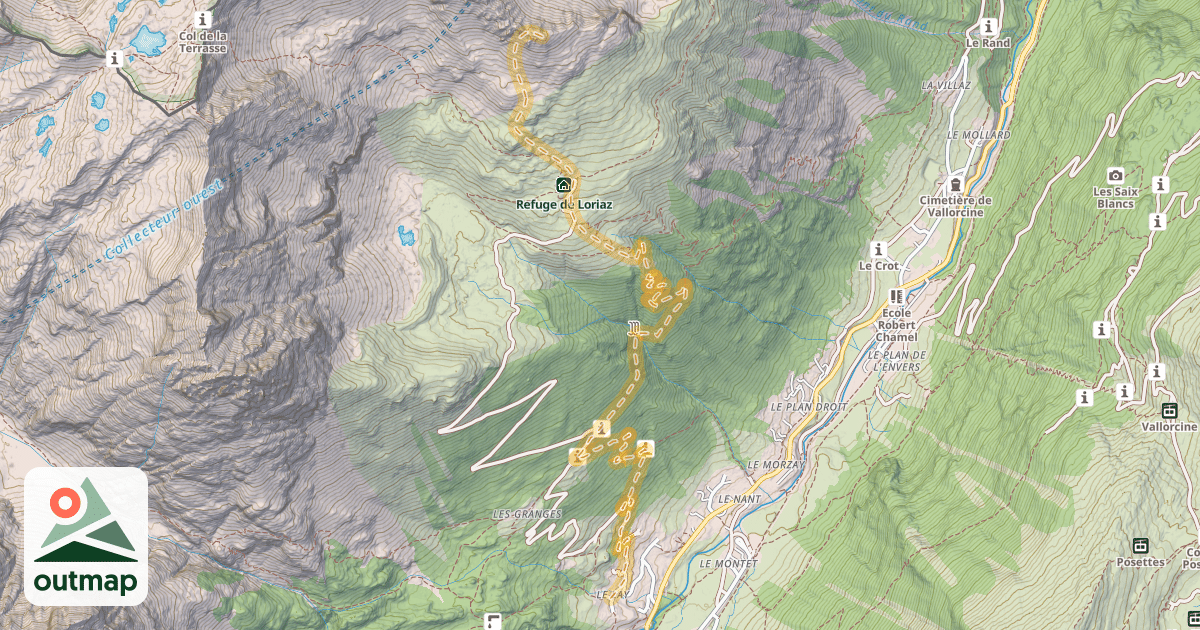 Map of Le Charmoz — Le Couteray