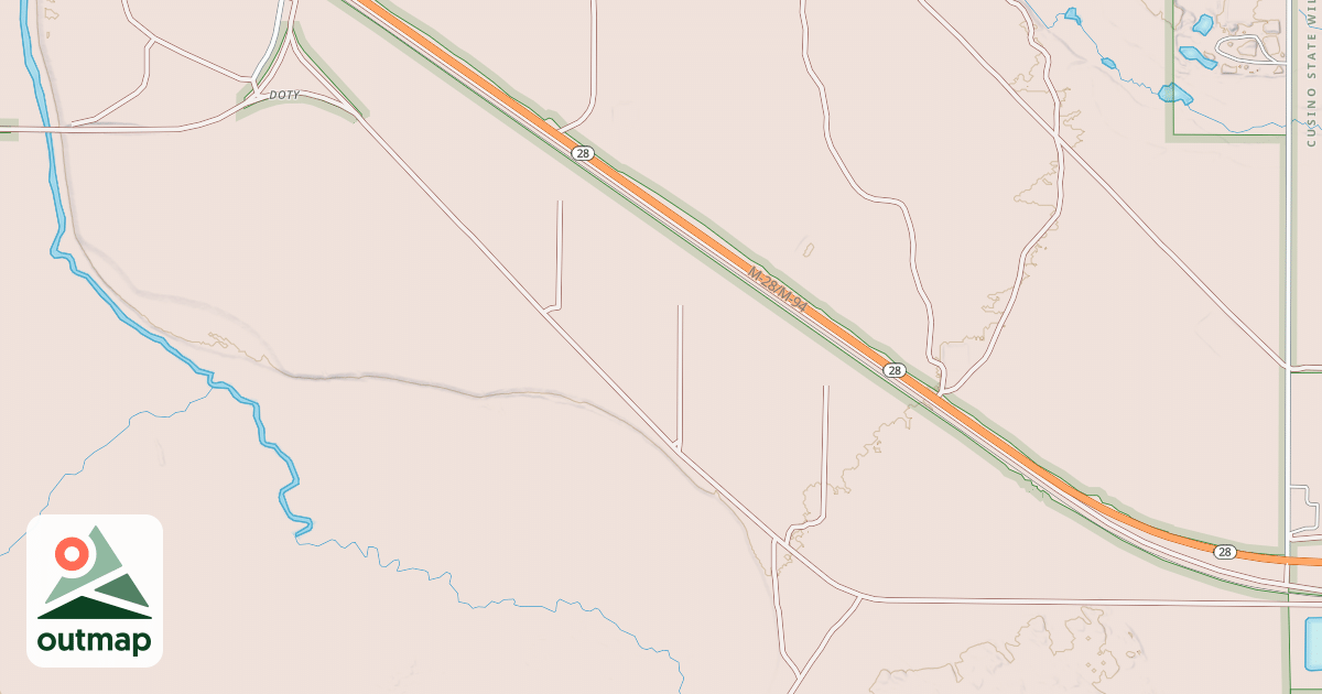 Map of Haywire Grade ORV Trail