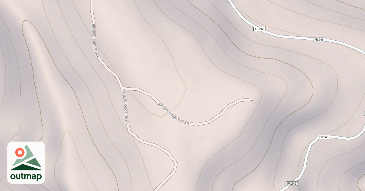 Map of JACKASS RIDGE A