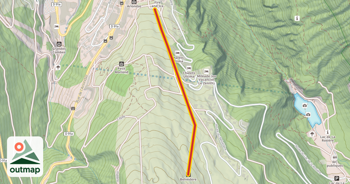 Map of Belvédère