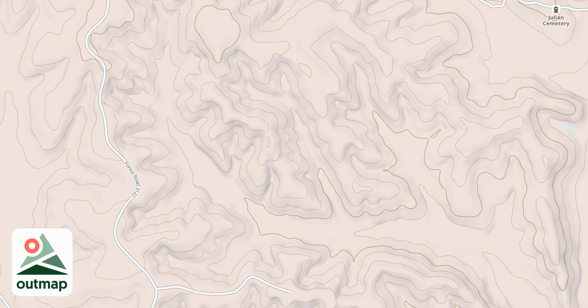 Map of WOLF BRANCH