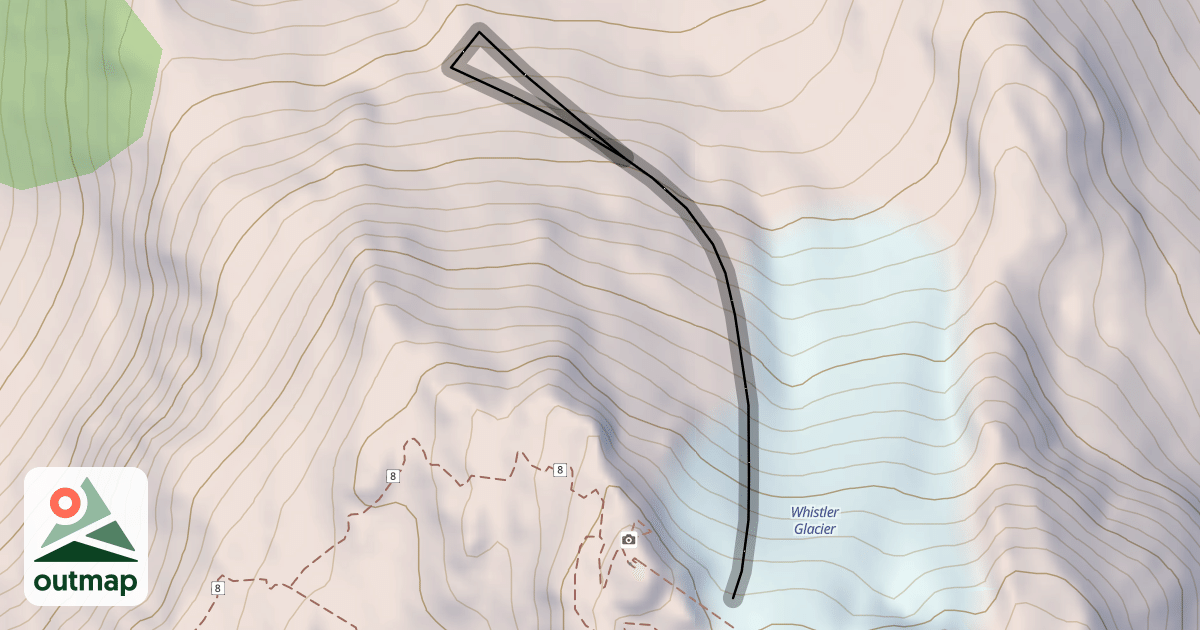 Map of Whistler Bowl Shoulder