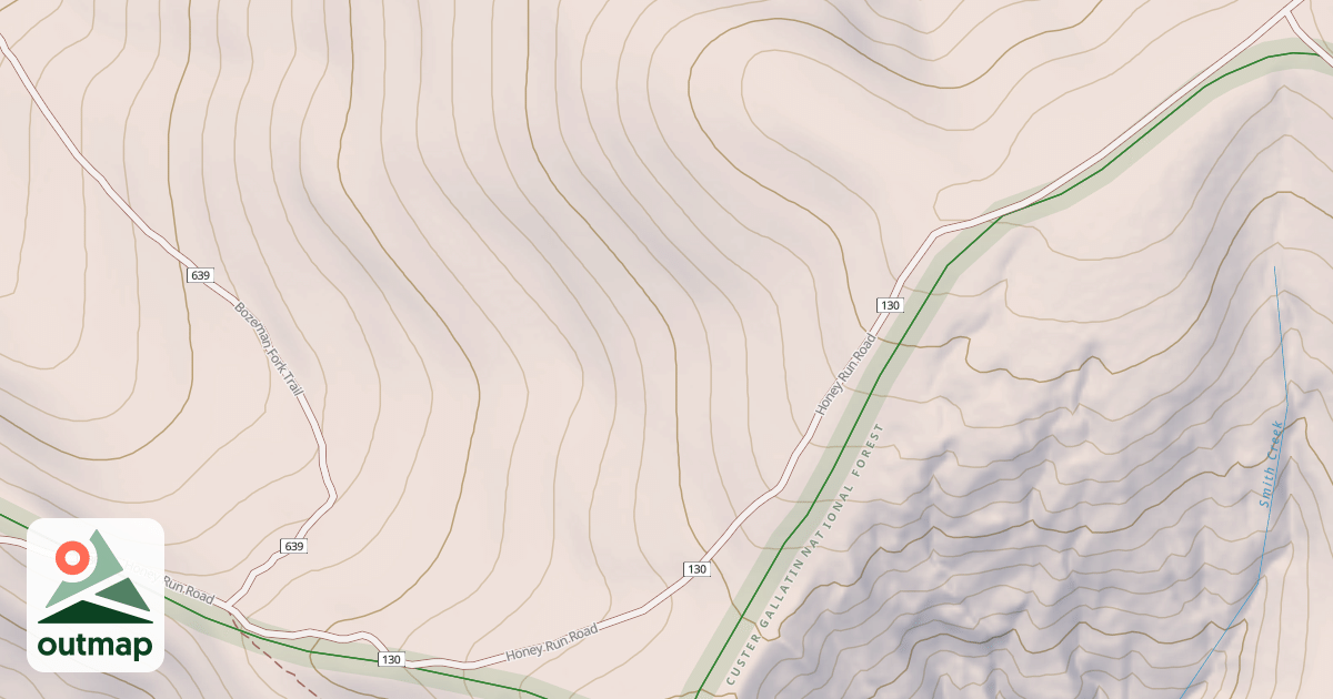 Map of Honey Run
