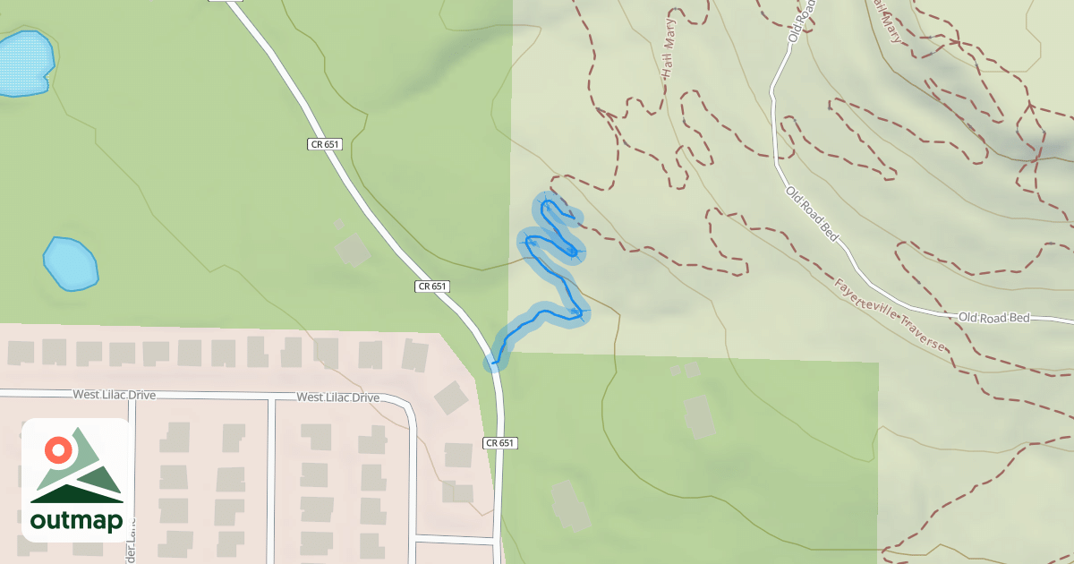 Map of Fayetteville Traverse