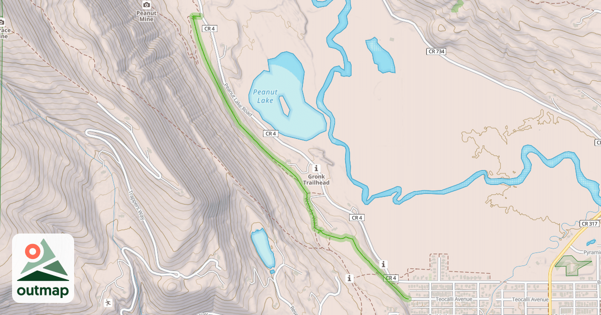 Map of Woods Walk