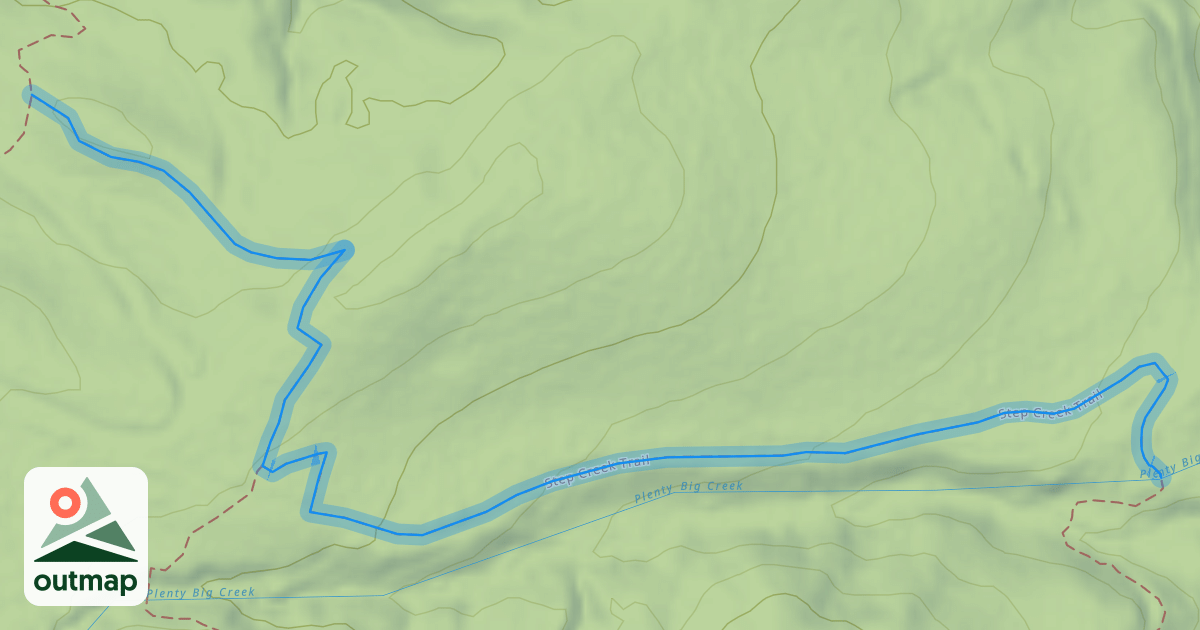 Map of Step Creek Trail