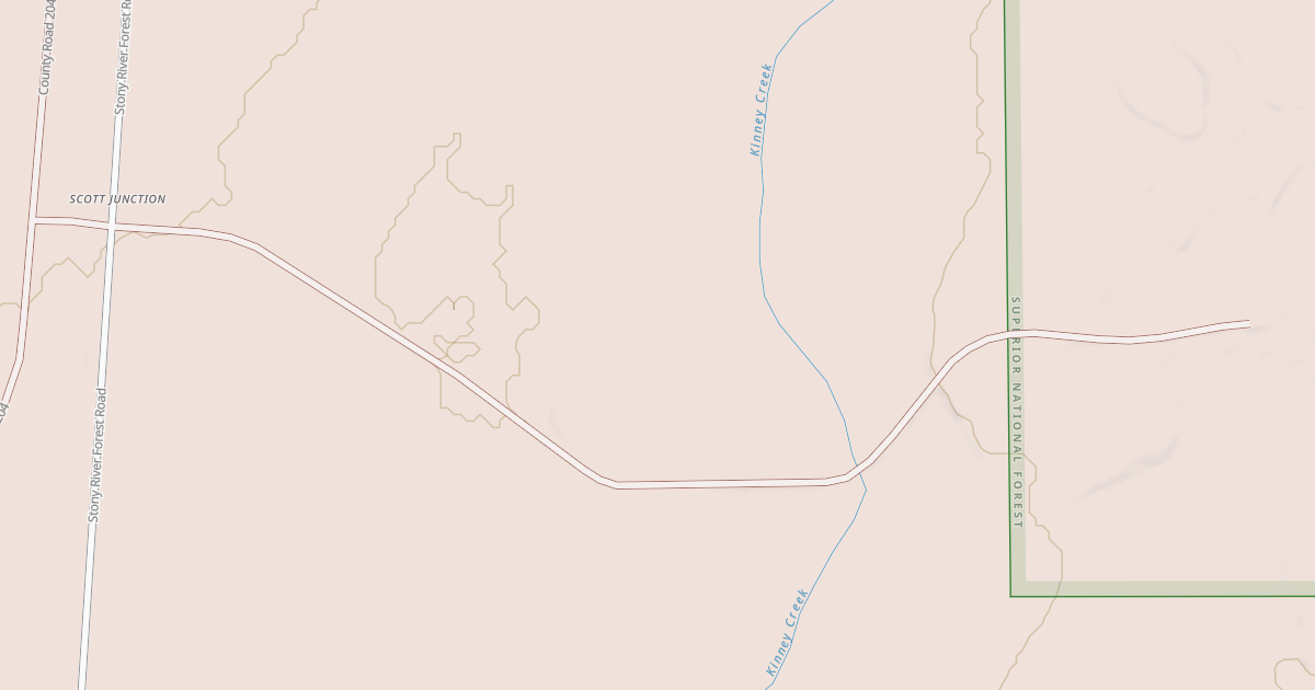 Map preview of KINNEY CREEK