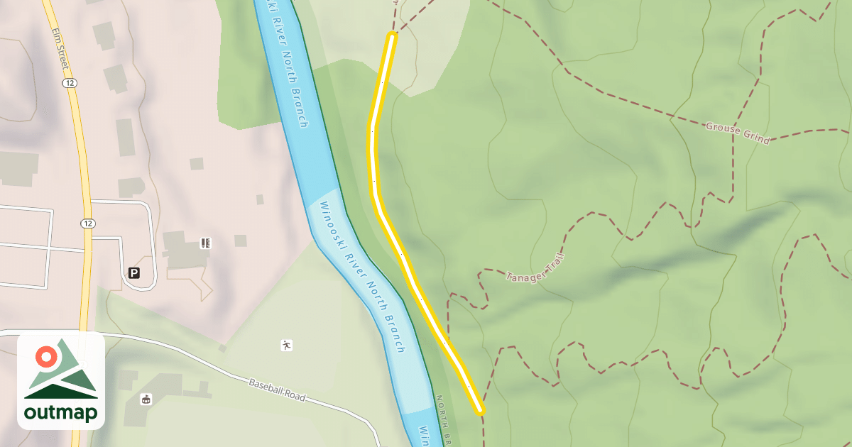Map of North Branch River Path