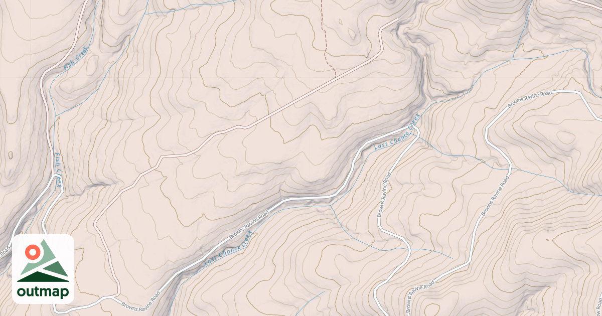 Map of BROWN RAVINE