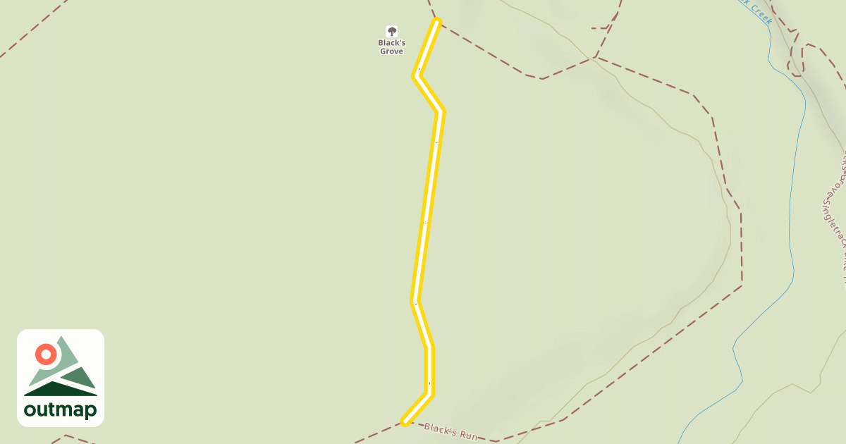 Map of Black's Run