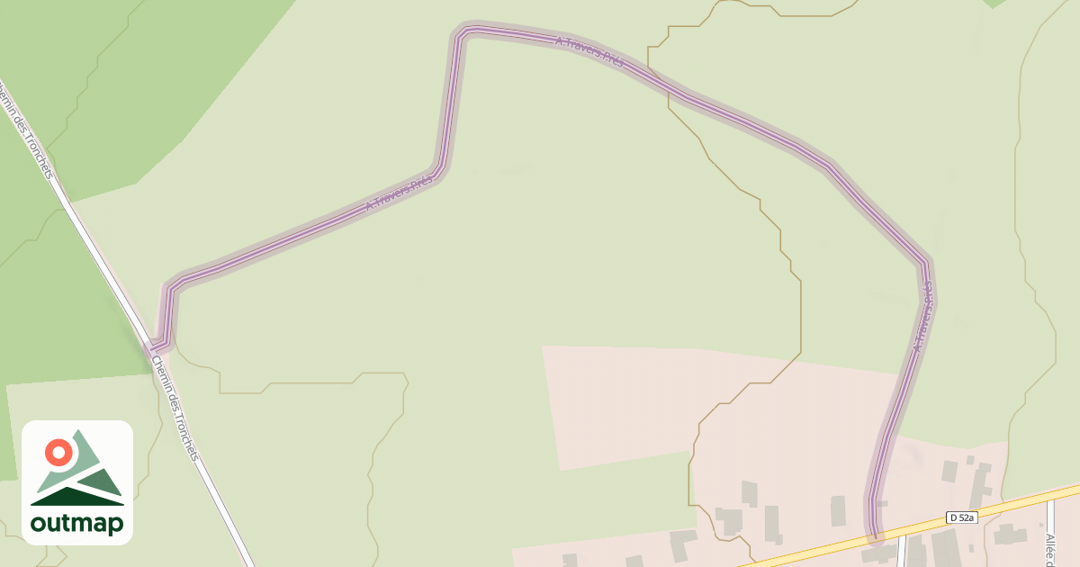 Map of A Travers Prés