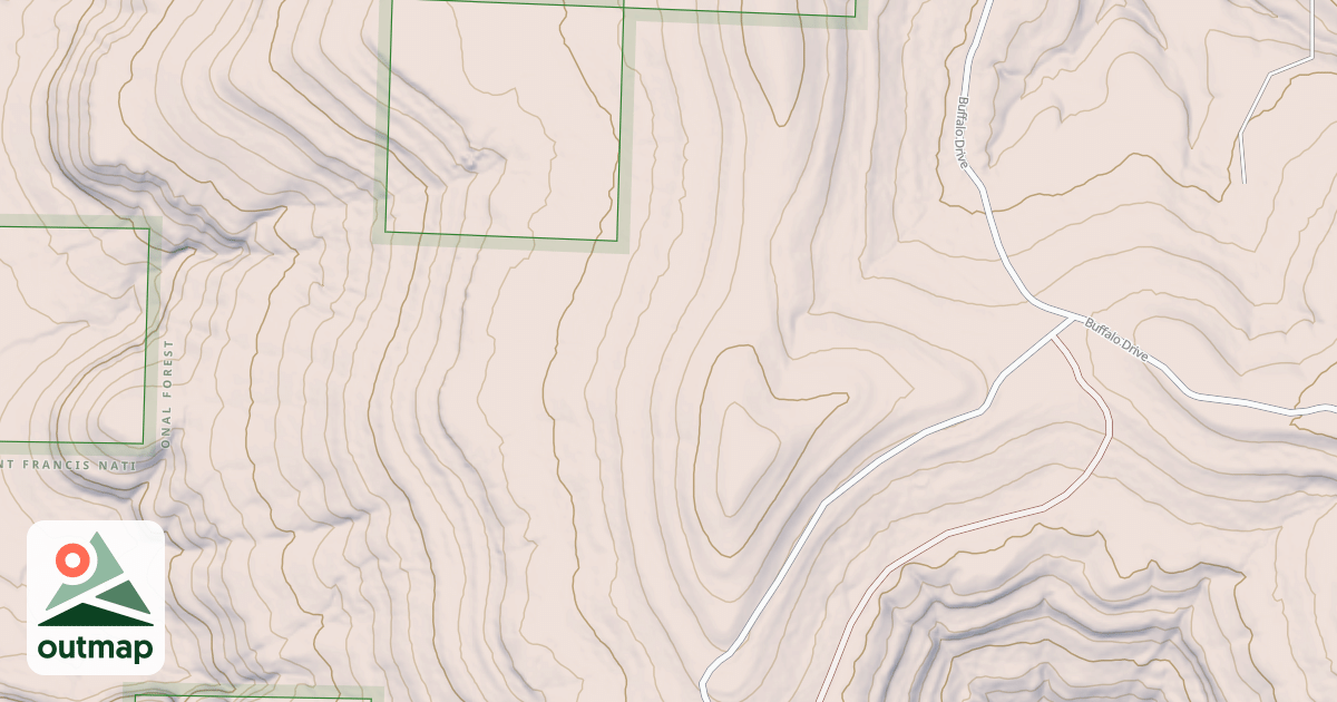 Map of USFS Motor Vehicle Use Map Roads {31AC8DF5-9DD9-4ED7-BA37-118E4115FA16}