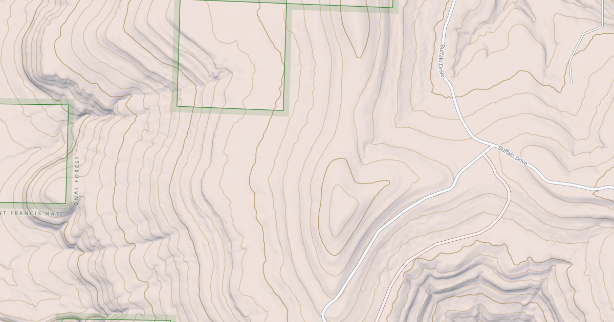 Map preview of USFS Motor Vehicle Use Map Roads {31AC8DF5-9DD9-4ED7-BA37-118E4115FA16}