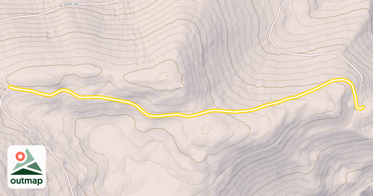 Map of FS Road 210
