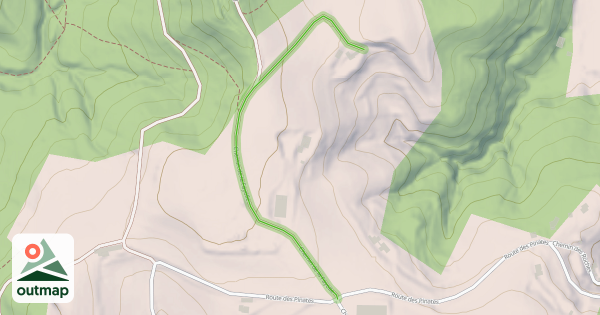 Map of Chemin de la Fayolle