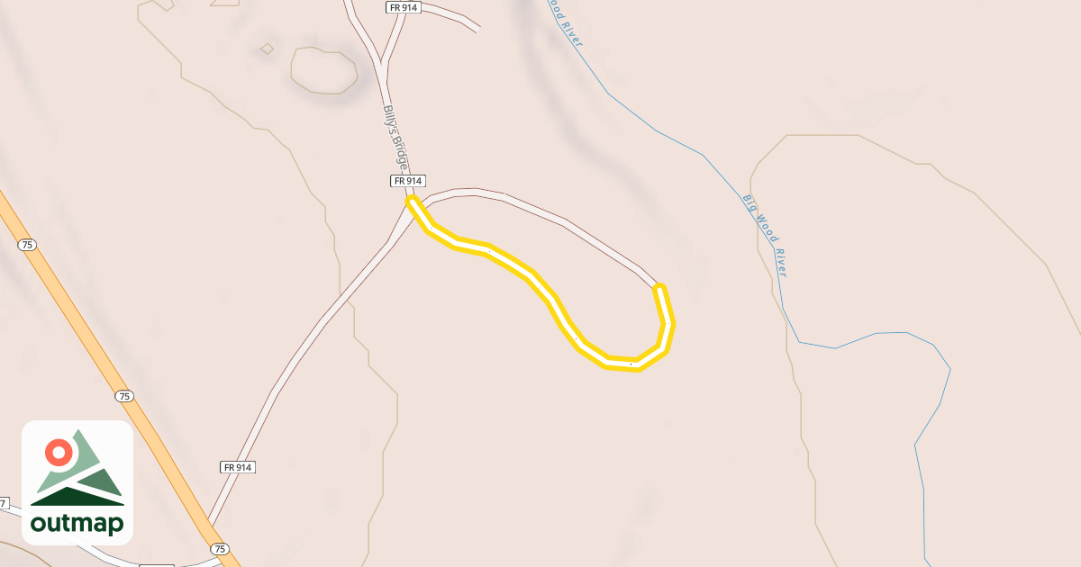 Map of Prairie Creek and Billy's Bridge Connector