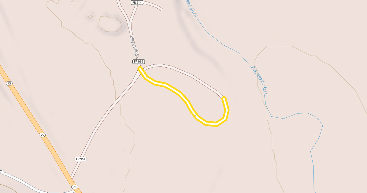 Map preview of Prairie Creek and Billy's Bridge Connector
