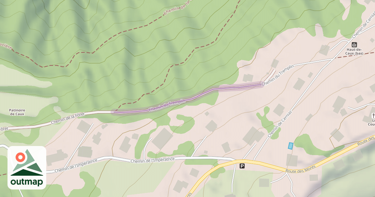 Map of Chemin du Tremplin
