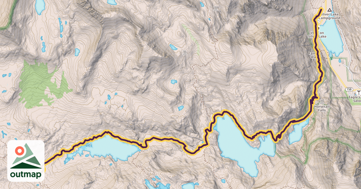 Map of Rush Creek Trail
